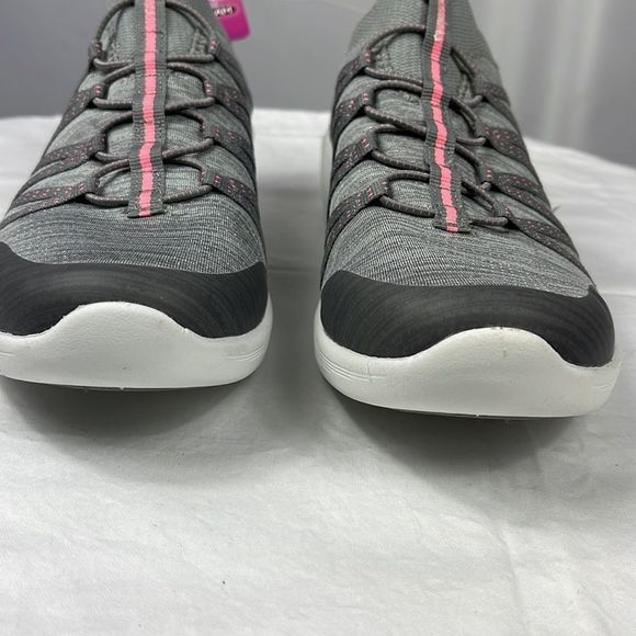 Skechers Ayra Slip-On Shoes Sneakers Air Cooled Memory Foam Gray Pink Si… - Picture 3 of 11